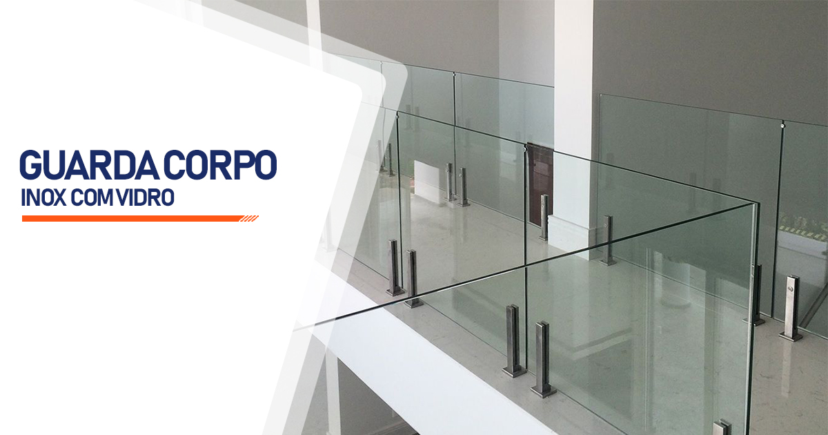 Guarda Corpo de Inox com Vidro  Boa Vista Dr. Airton Rocha RR